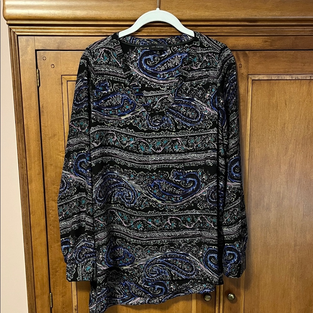 The Limited  Paisley Print Long Sleeve Top